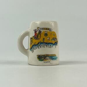 Costa Del Sol Spain Miniature Novelty Mug Cup Travel Souvenir Vintage Mini
